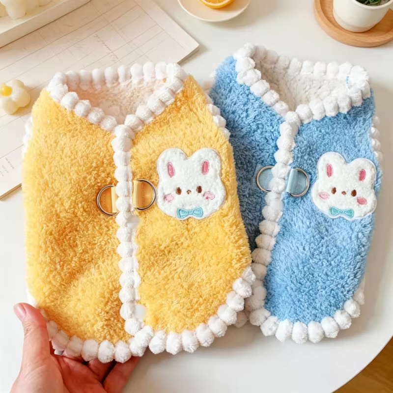 Cárdigan otoñal para perros y gatos – Abrigo de felpa con capucha - imagen 5
