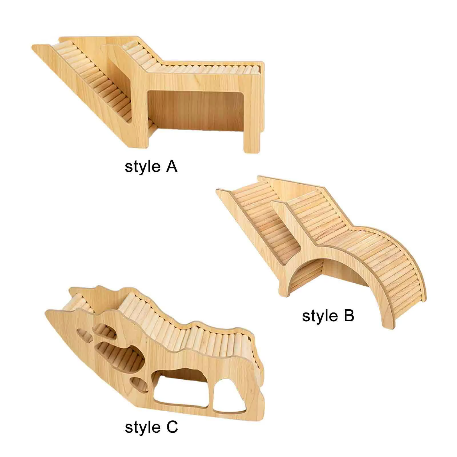 Juguete de madera con laberinto para hámster – Castillo con escalada para roedores - imagen 3