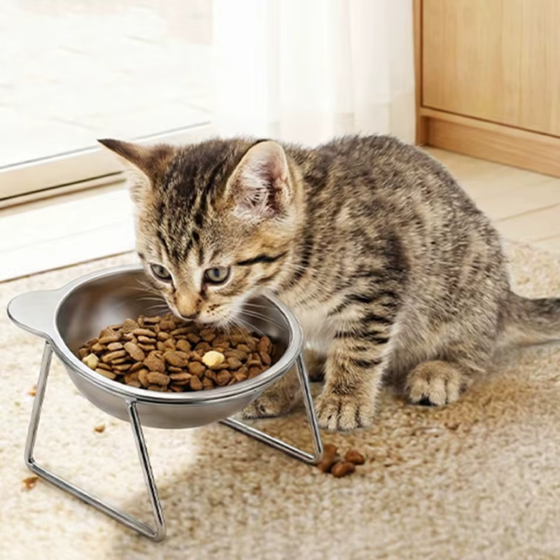 Comedero Elevado para Gatos en Acero Inoxidable 304 - imagen 4
