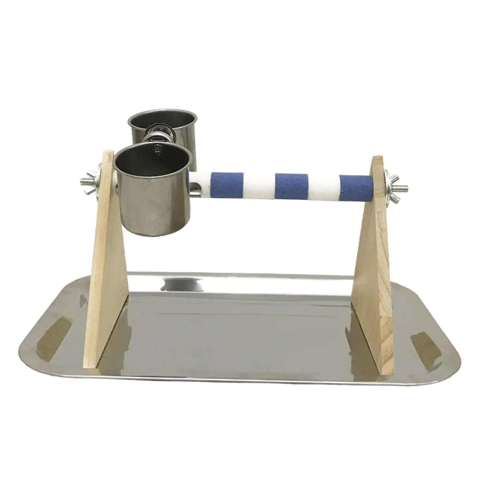 Parrot Playground Bird Play Stand Parrot Toys Wood Bird Perch for Conures Cockatiels