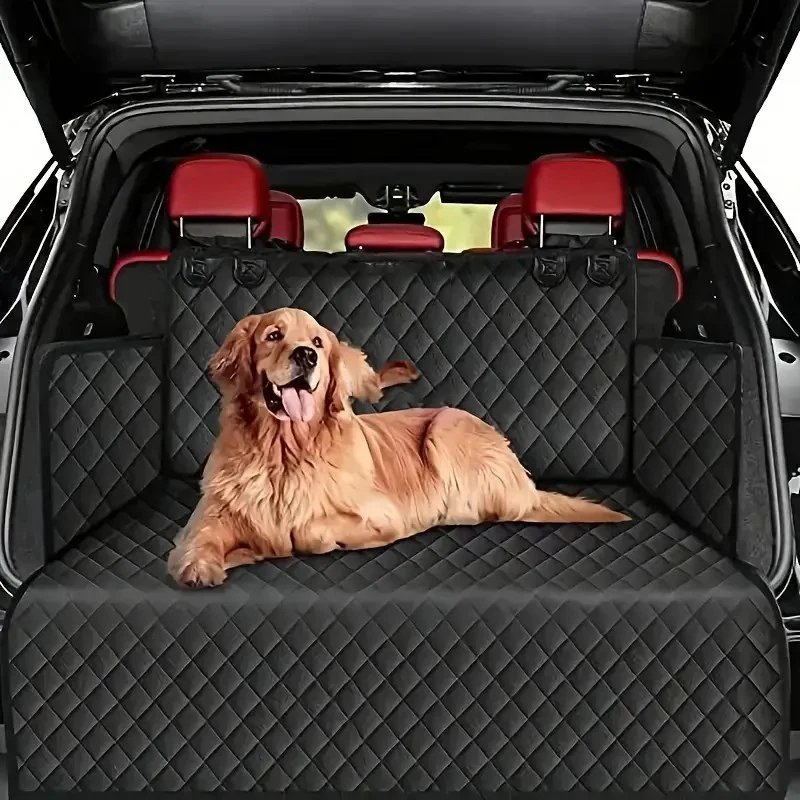 Funda para asiento de coche para perros SUV en el maletero de un vehículo