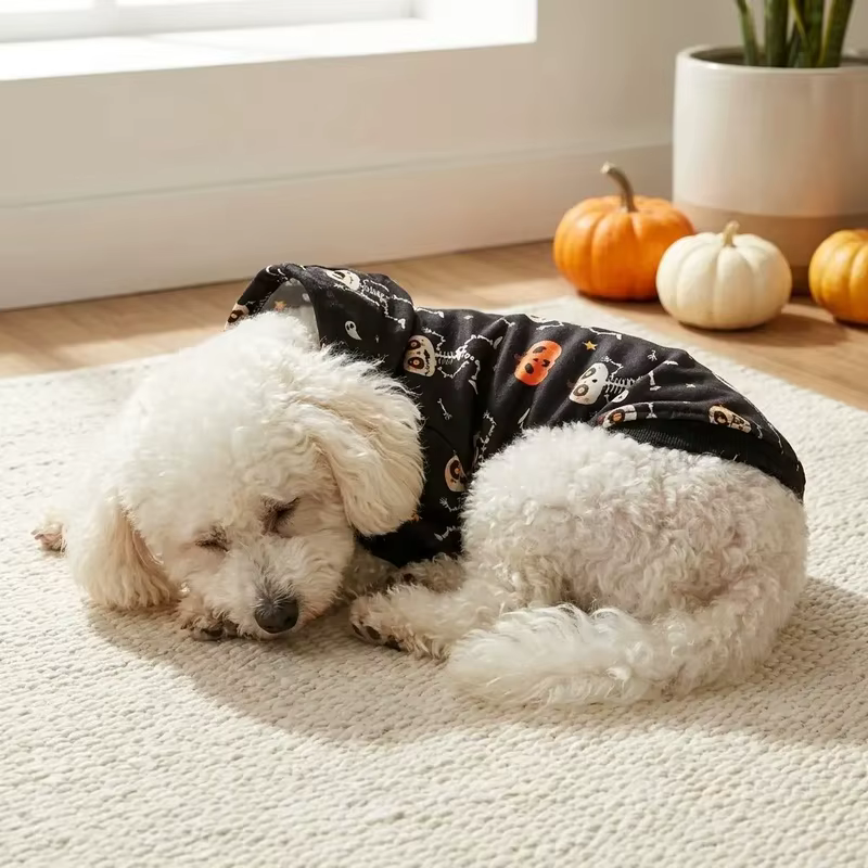 Sudadera Halloween negra con capucha para perros y gatos - imagen 5