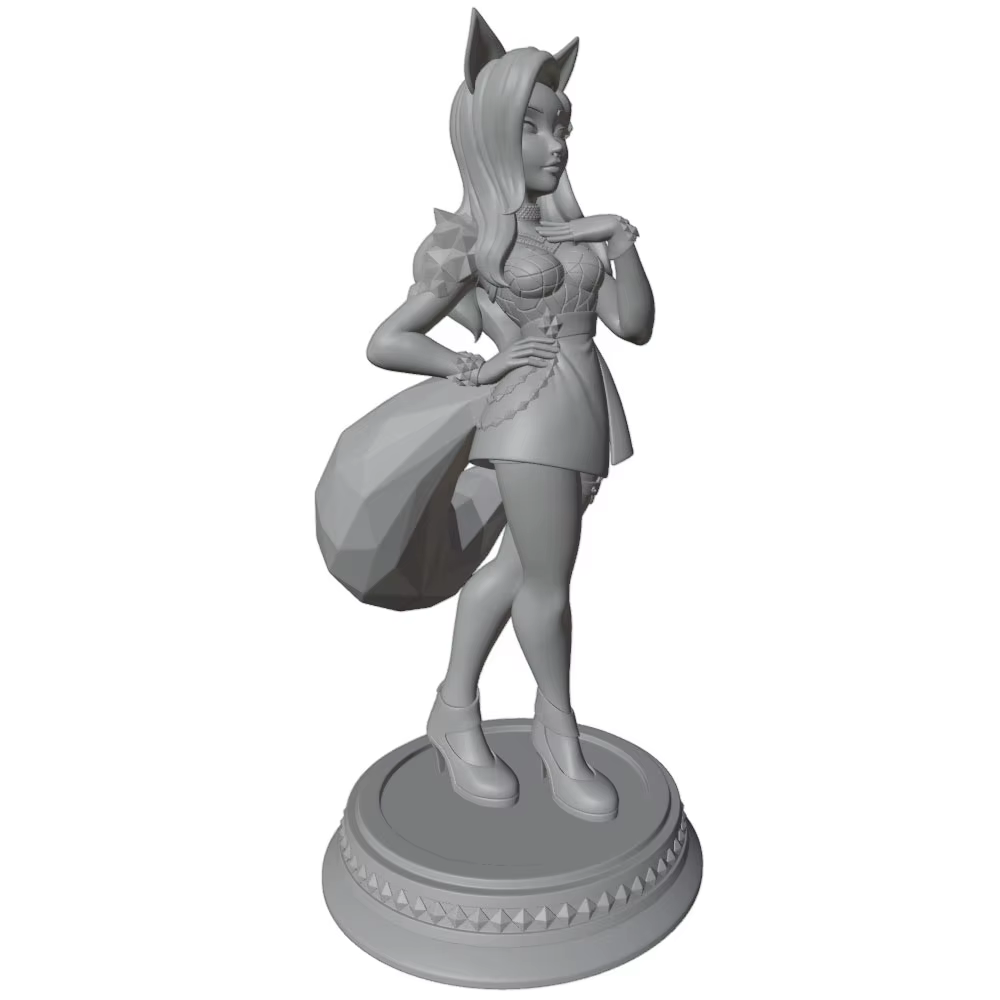 Miniatura 3D GK gris DIY para gatos y perros: sin montaje ni pintura