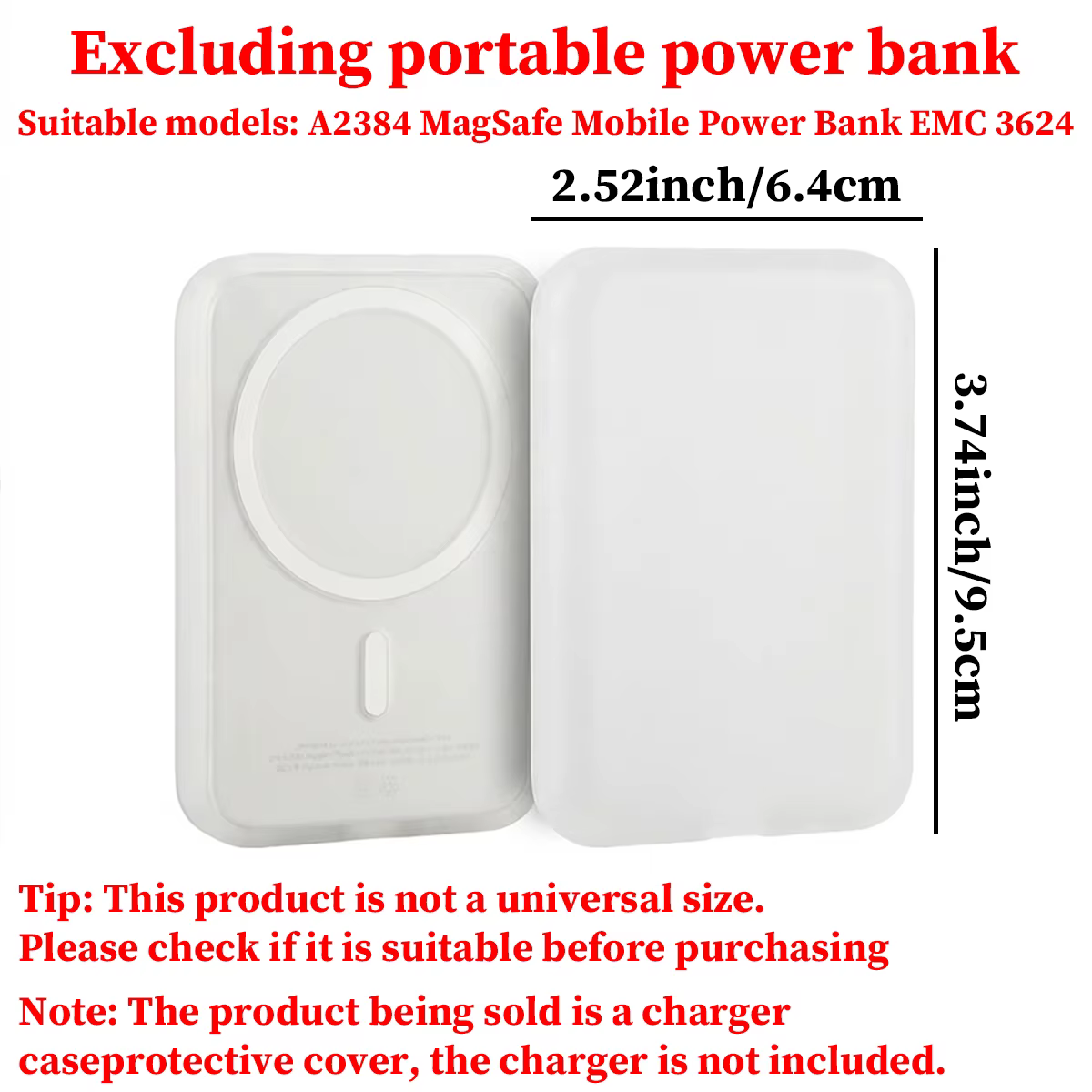 Funda iPhone magnética con banco de energía, TPU anti-caídas - imagen 3