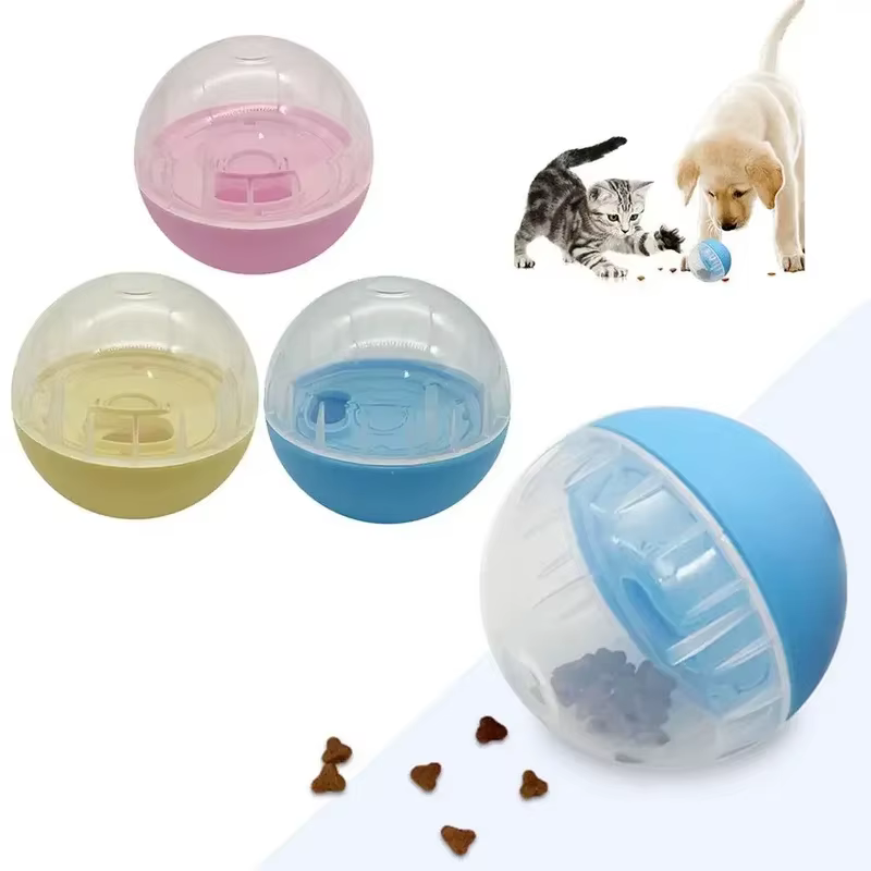 Dispensador de golosinas ajustable para perros y gatos, comida lenta