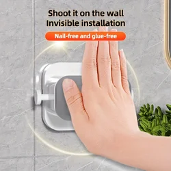 Organizador de escobas y fregonas autoadhesivo de pared resistente