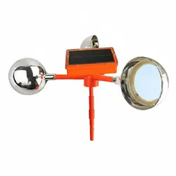 Espantapájaros solar giratorio 360º con función automática y luz