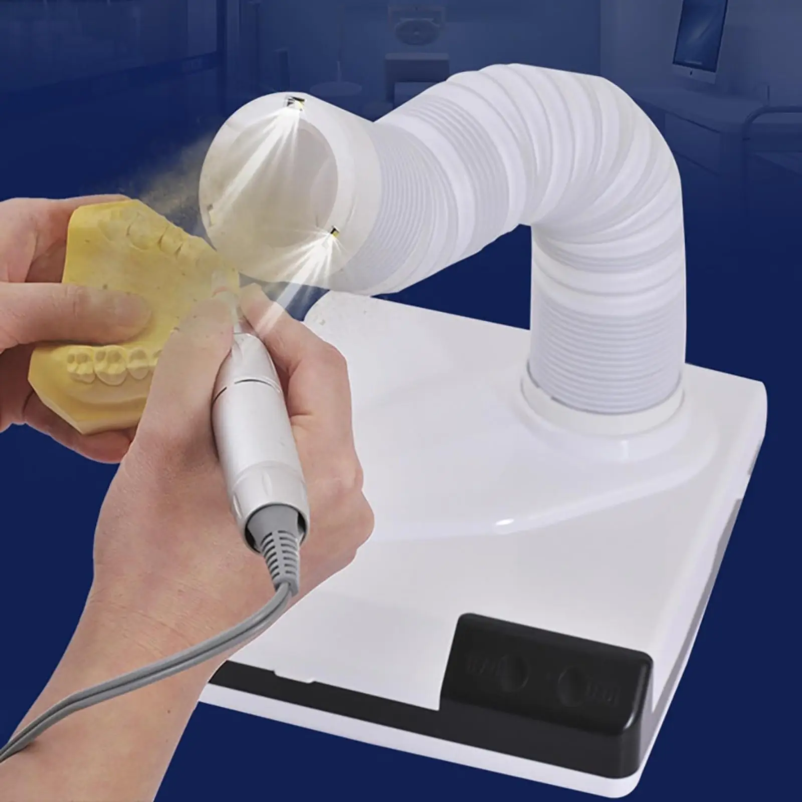 Aspiradora de Uñas con Luz LED y Colector de Polvo - imagen 2
