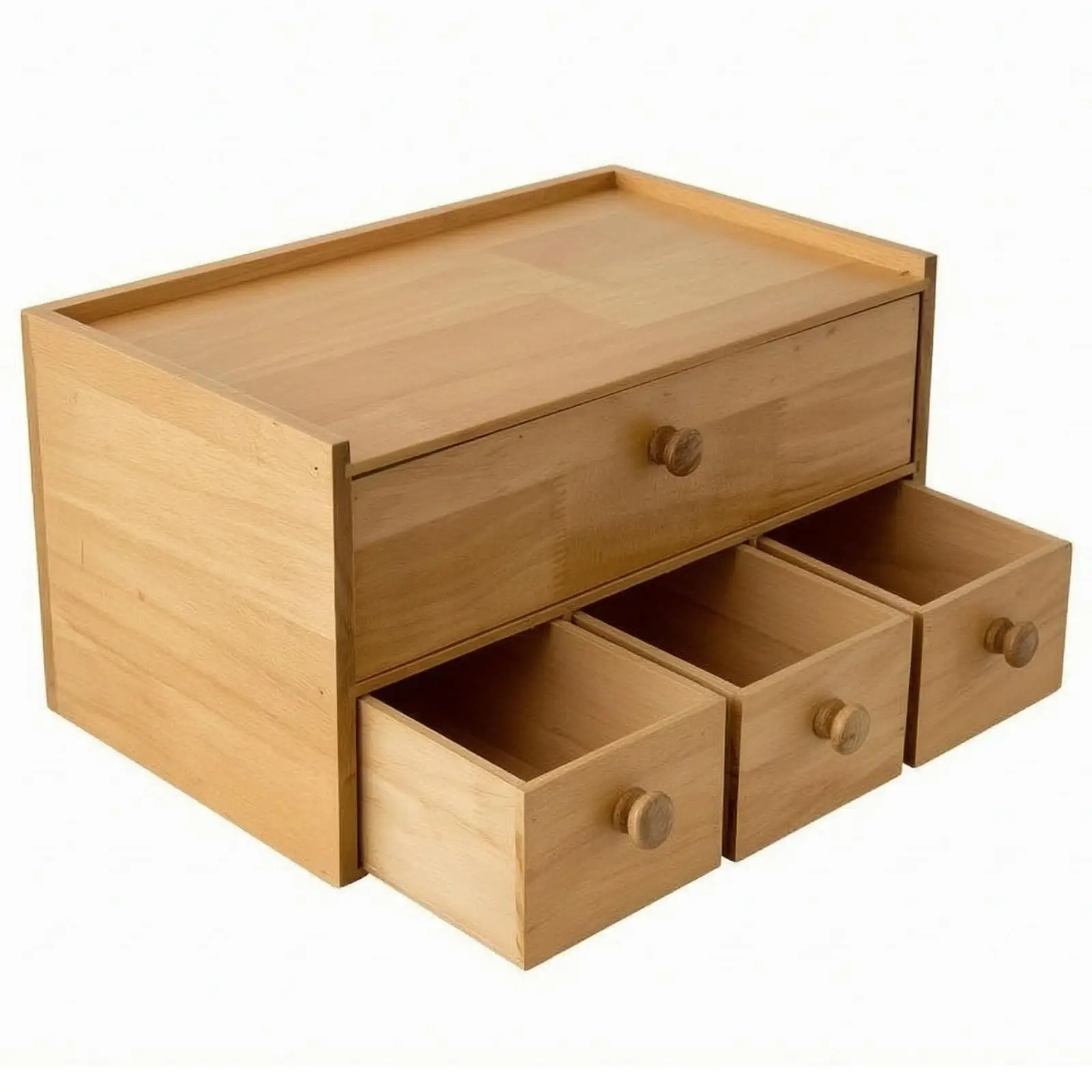 Organizador madera vintage 4 cajones para accesorios gato y perro - imagen 4
