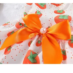 Vestido de verano suave para perros y gatos con estampado
