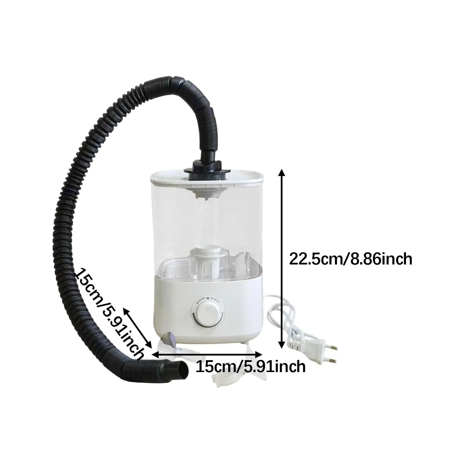 Humidificador para reptiles con tanque de 2.5L y manguera extensible