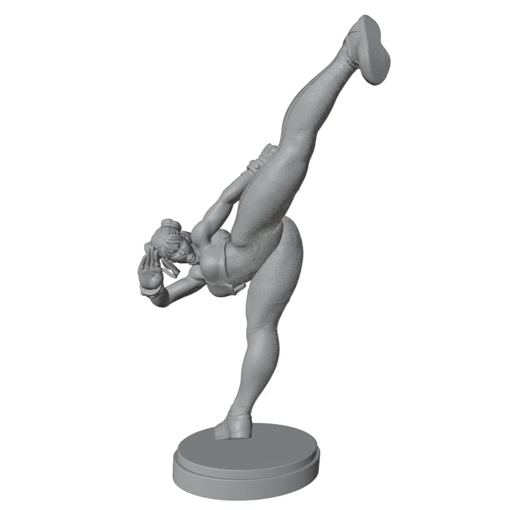 Figura Anime 3D 1/24 75 mm Kit Modelismo Sin Pintar