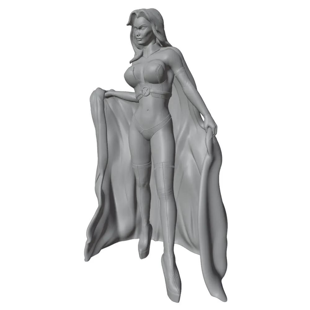 Kit modelo de resina impreso en 3D, muñeca gris sin montar - imagen 3