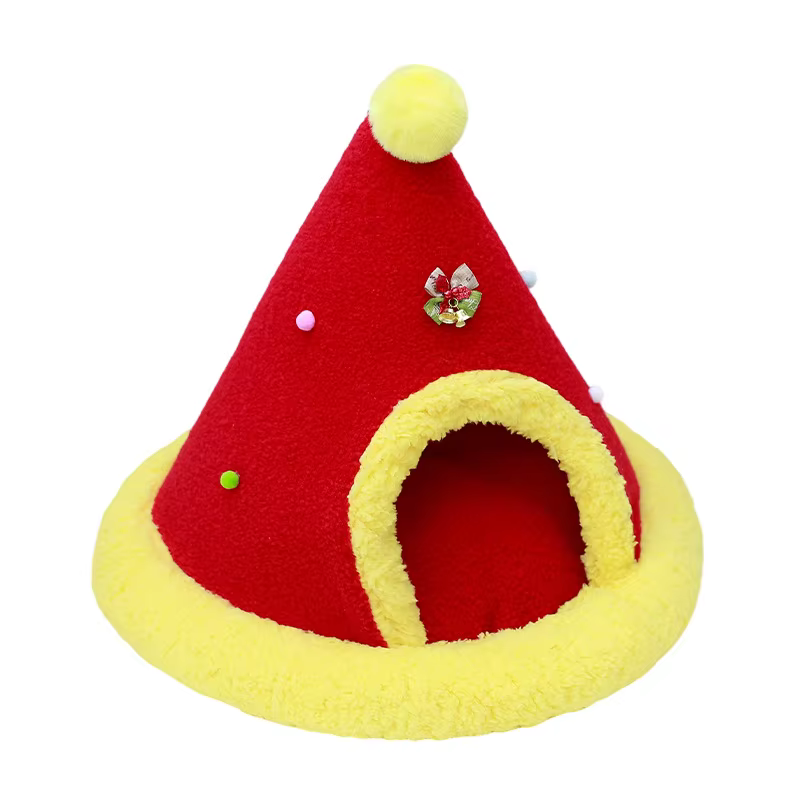 Nido cálido para gatos y perros pequeños – Cama acogedora de invierno - imagen 2
