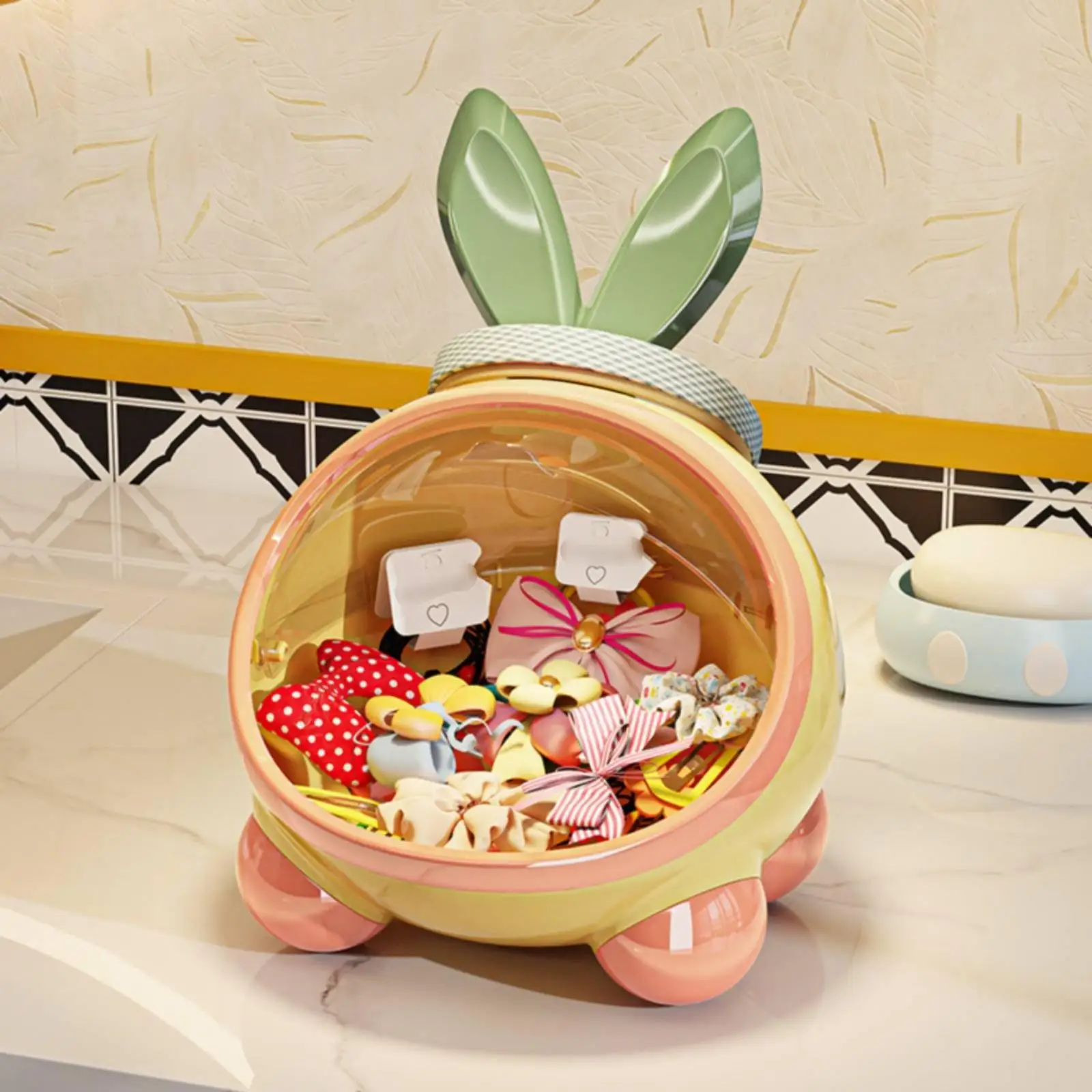 Organizador con Forma de Conejo para Niñas – Cajón de Escritorio y Tocador