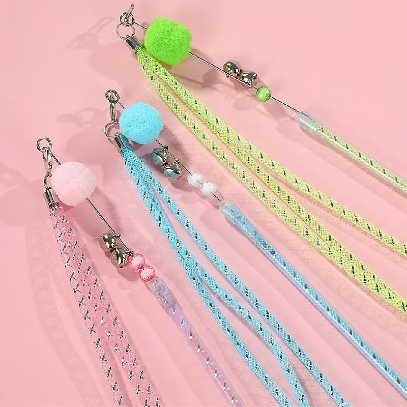 Juguete interactivo para gatos con bola de lana y varita - imagen 5