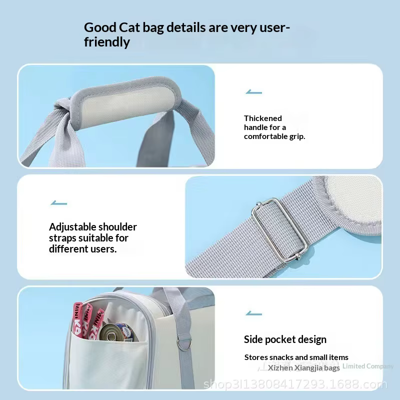 Mochila de viaje transpirable para gatos y perros pequeños - imagen 3