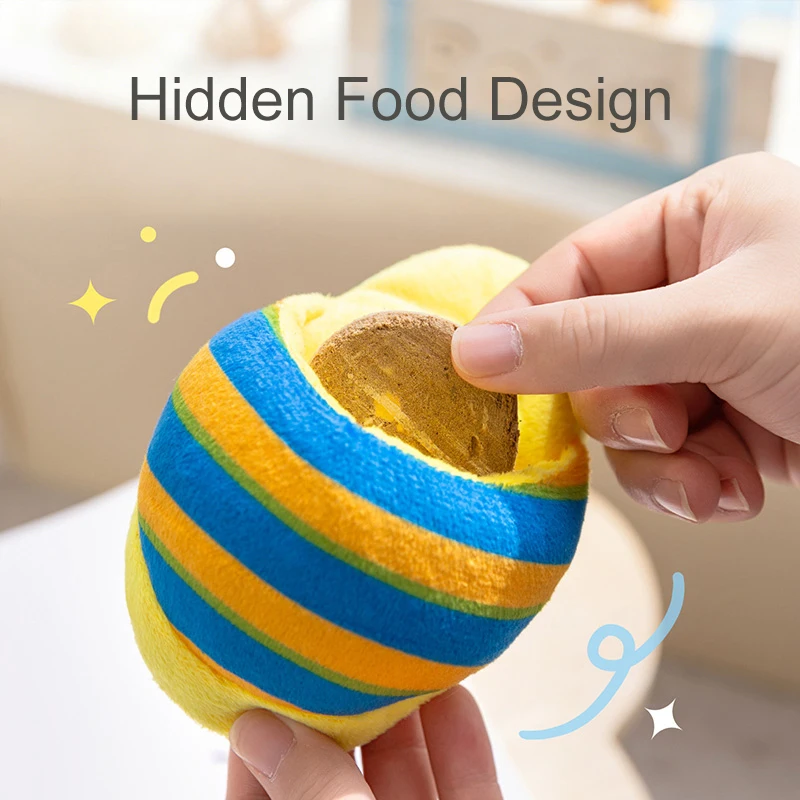 Juguete interactivo de peluche con chirrido para perros pequeños - imagen 3