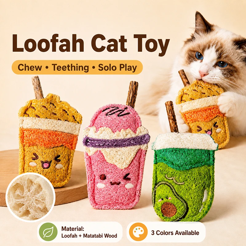 Juguete masticable para gatos con varilla de matatabi y dental natural