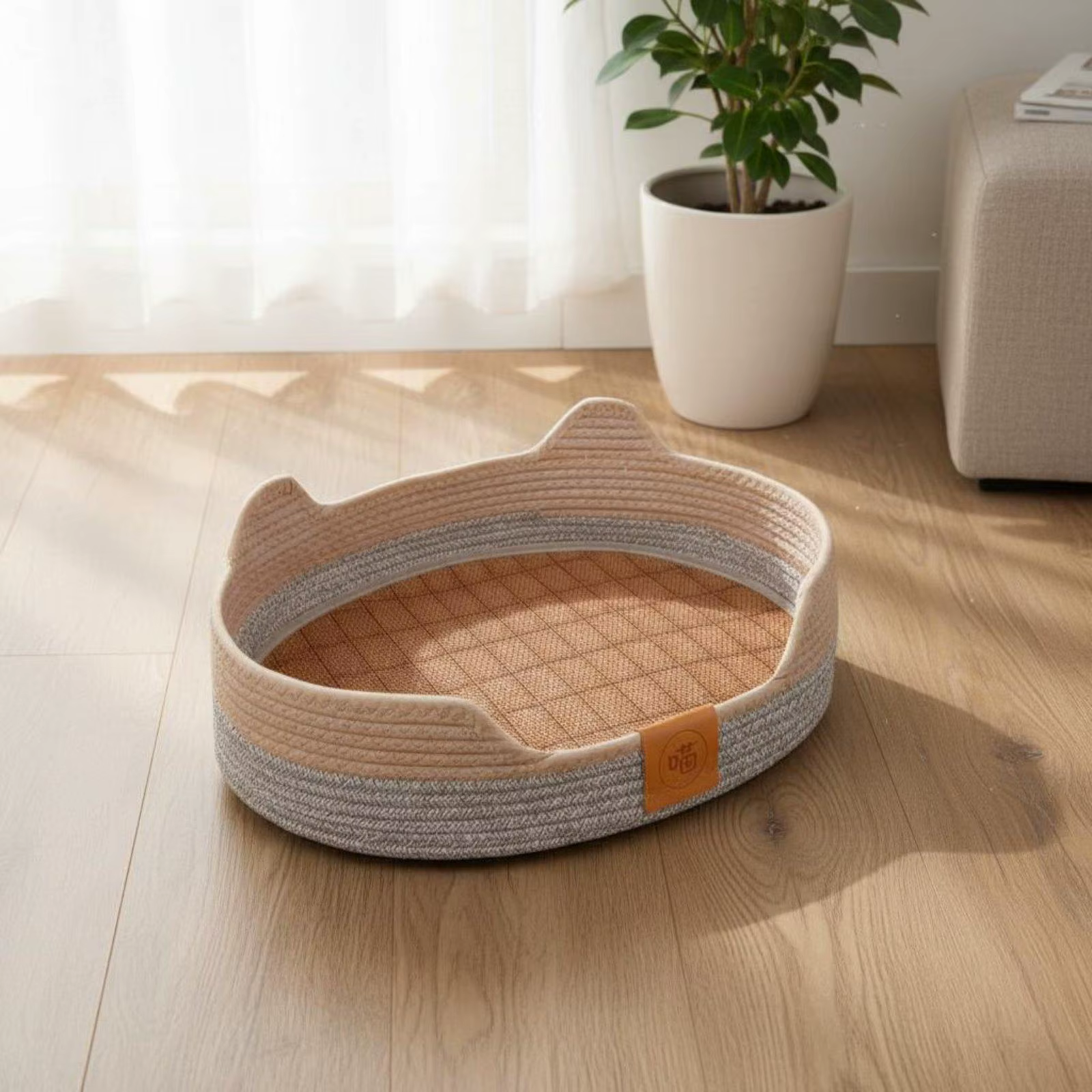 Hamaca para Gatos de Algodón – Cama Colgante Acogedora y Duradera - imagen 4