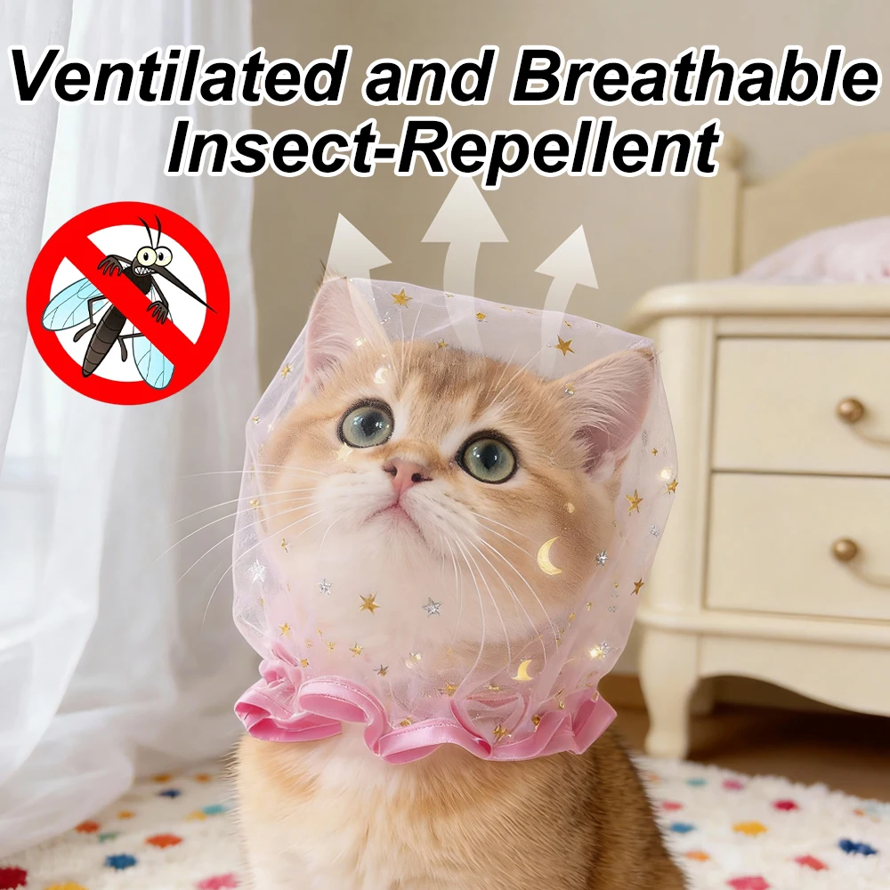 Malla antipicaduras transpirable para perros y gatos, red antiinsectos - imagen 4