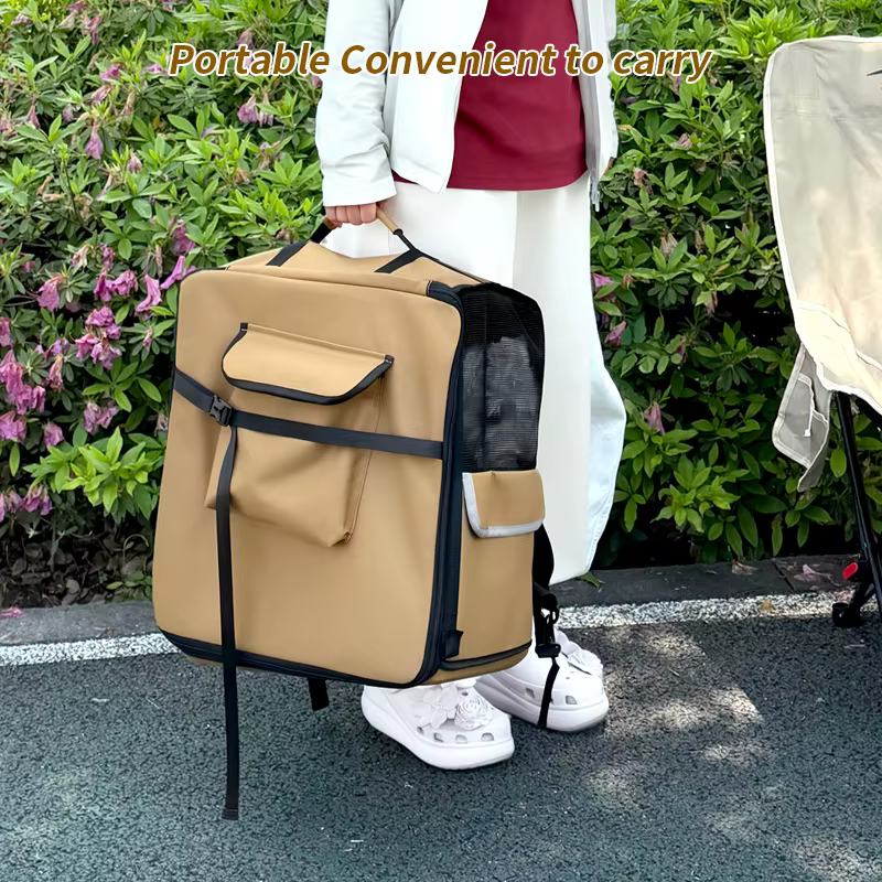 Mochila de transporte para gatos y perros pequeños, segura - imagen 5
