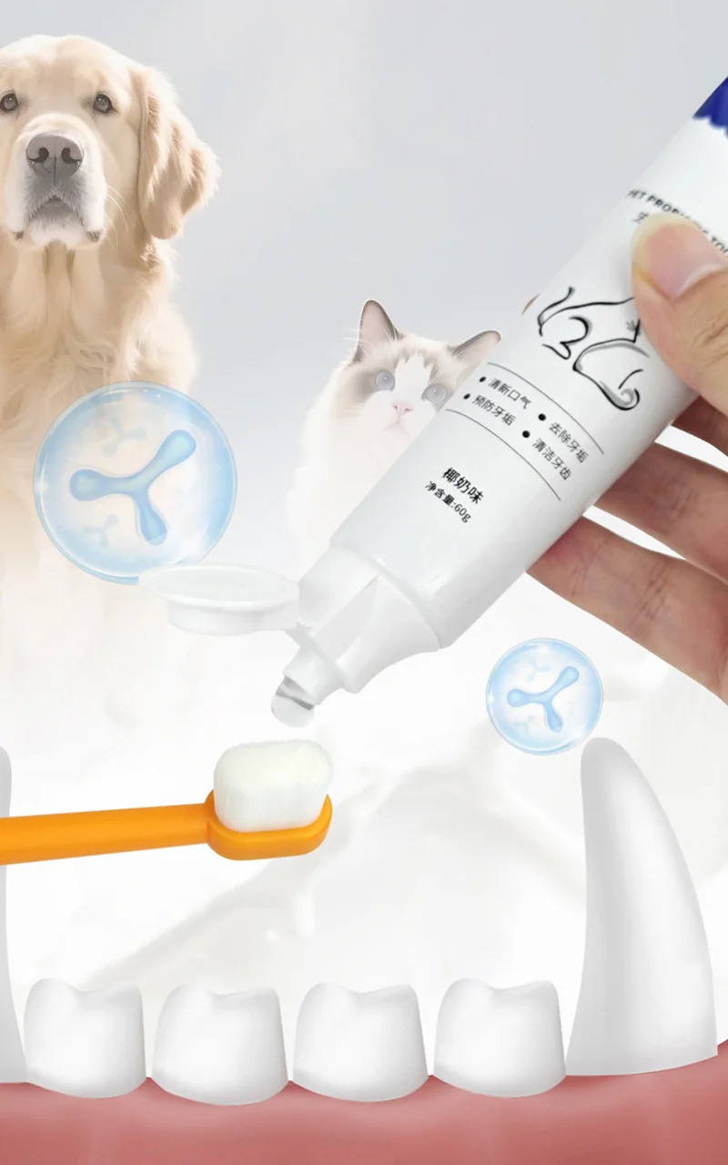 Cepillo de dientes para perros y gatos