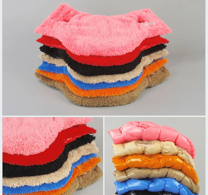 Chaqueta térmica para perros y gatos vista posterior