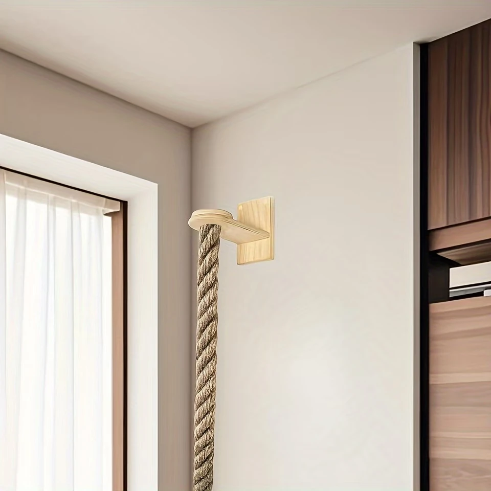 Rascador trepador de cuerda para gatos montado en pared con sisal - imagen 4
