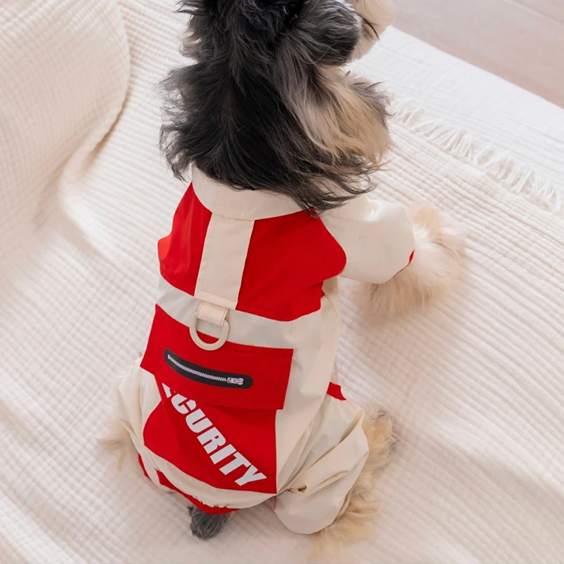 Chaqueta impermeable para perros y gatos oso de peluche primavera - imagen 4