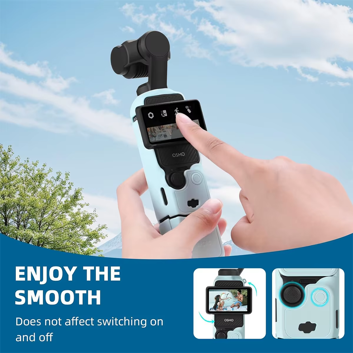 Funda protectora de silicona DJI Pocket 3 para lente y gimbal - imagen 2