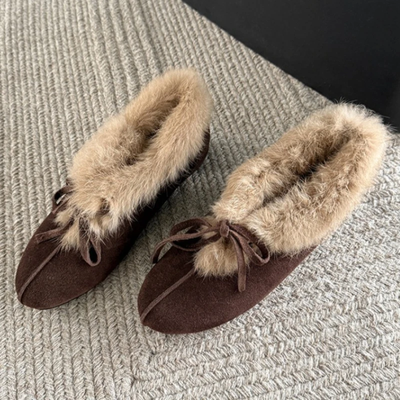 Mocasines Satinados Mujer – Cálidos Otoño e Invierno con Lazo - imagen 2