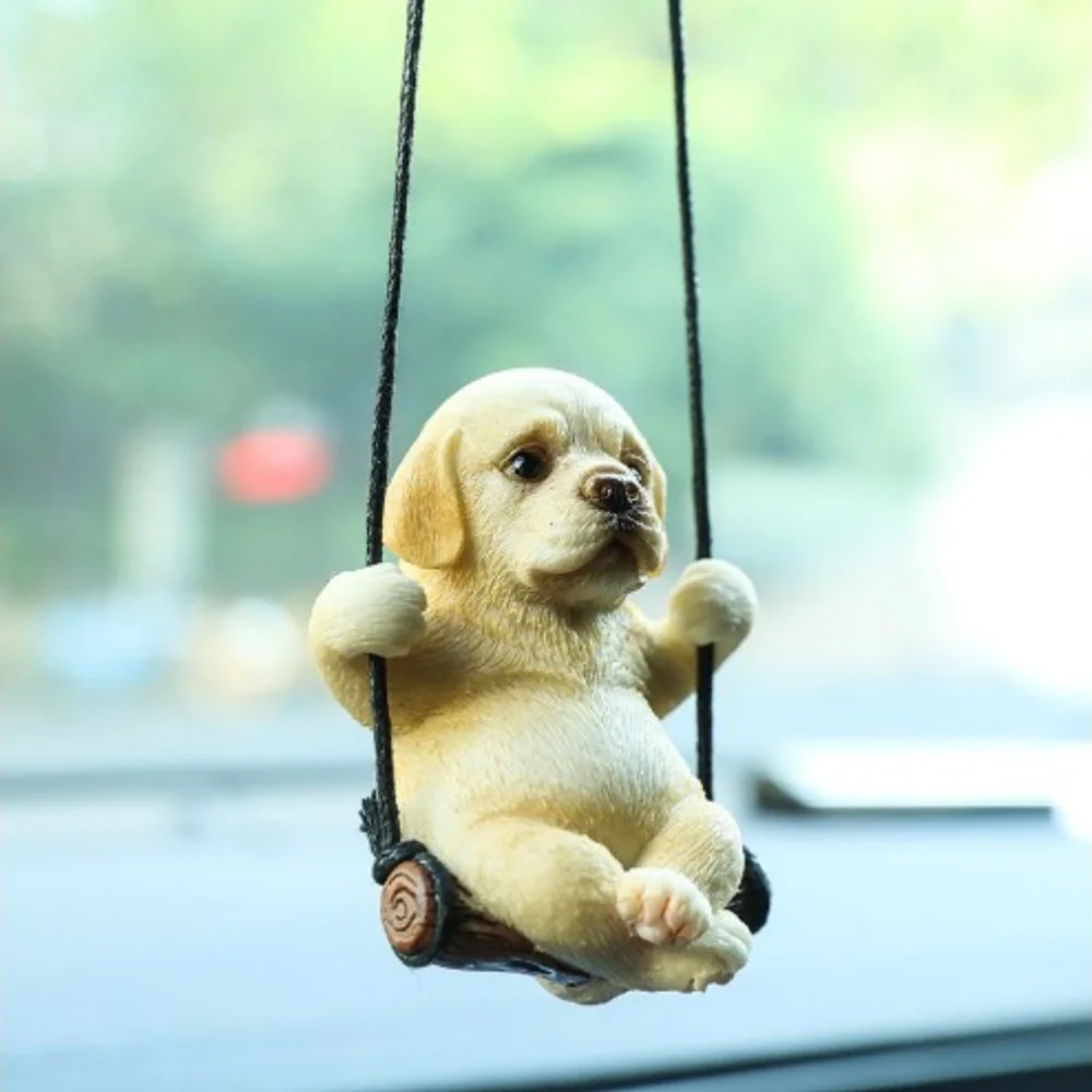 Adorno retrovisor Labrador y Golden Retriever para coche - imagen 3