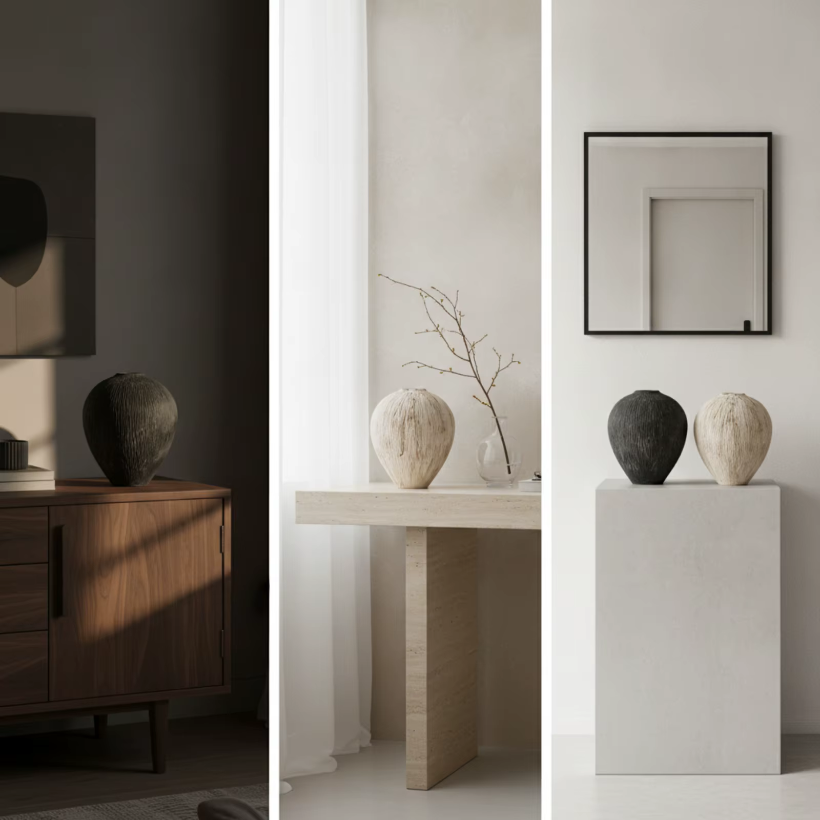 Jarrón Moderno Minimalista con Abertura Estrecha – Decoración Estable - imagen 4