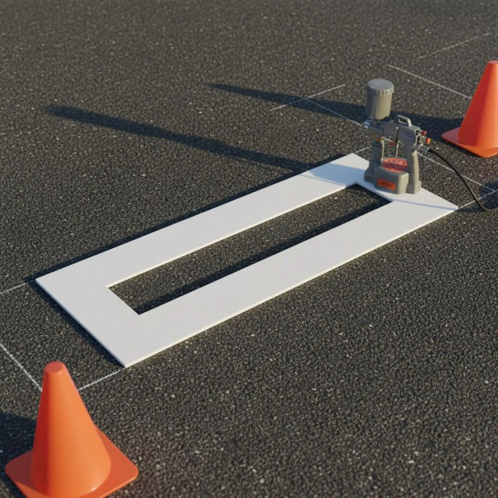 Plantilla de goma plegable para marcar flechas en asfalto - imagen 3