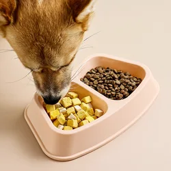 Comedero doble antiderrames para perros y gatos, acero inoxidable