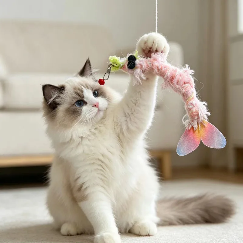 Repuestos para juguete de gato: cabezales con forma de camarón