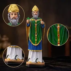 Estatua decorativa de santo para hogares con gatos y perros