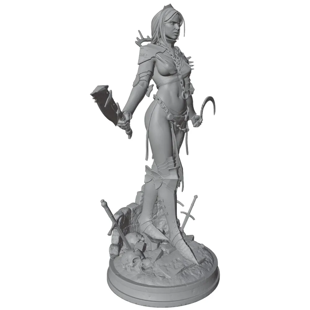 Modelo DIY gris impreso en 3D listo para personalizar