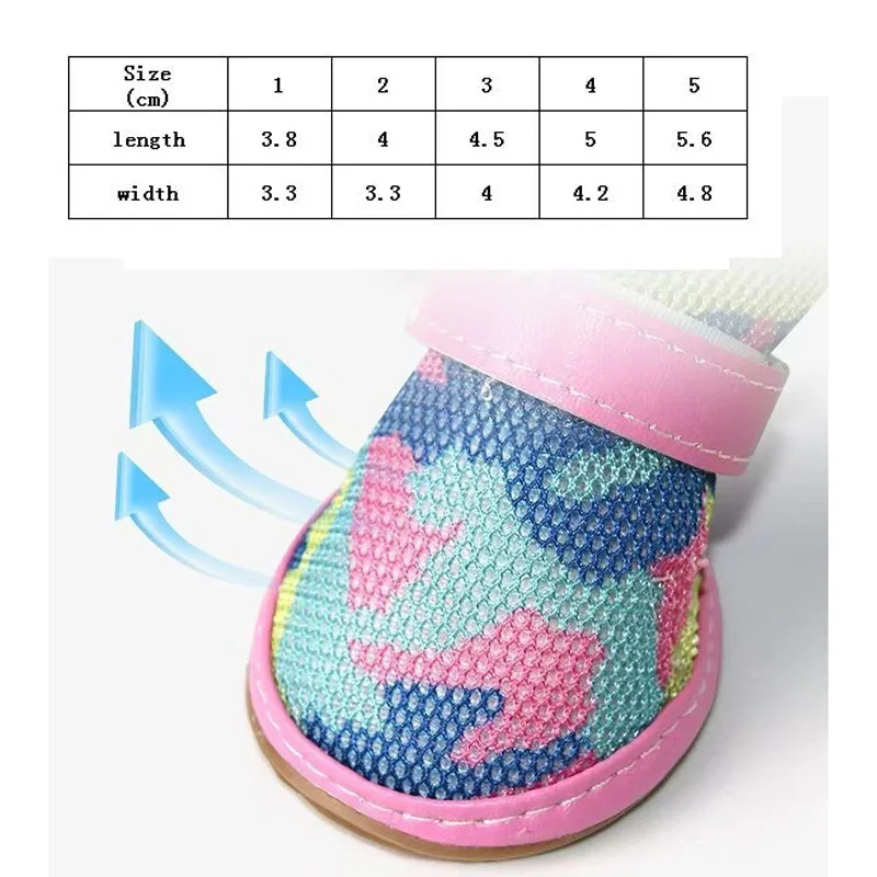 Zapatos de verano antideslizantes de malla para perros y gatos - imagen 5