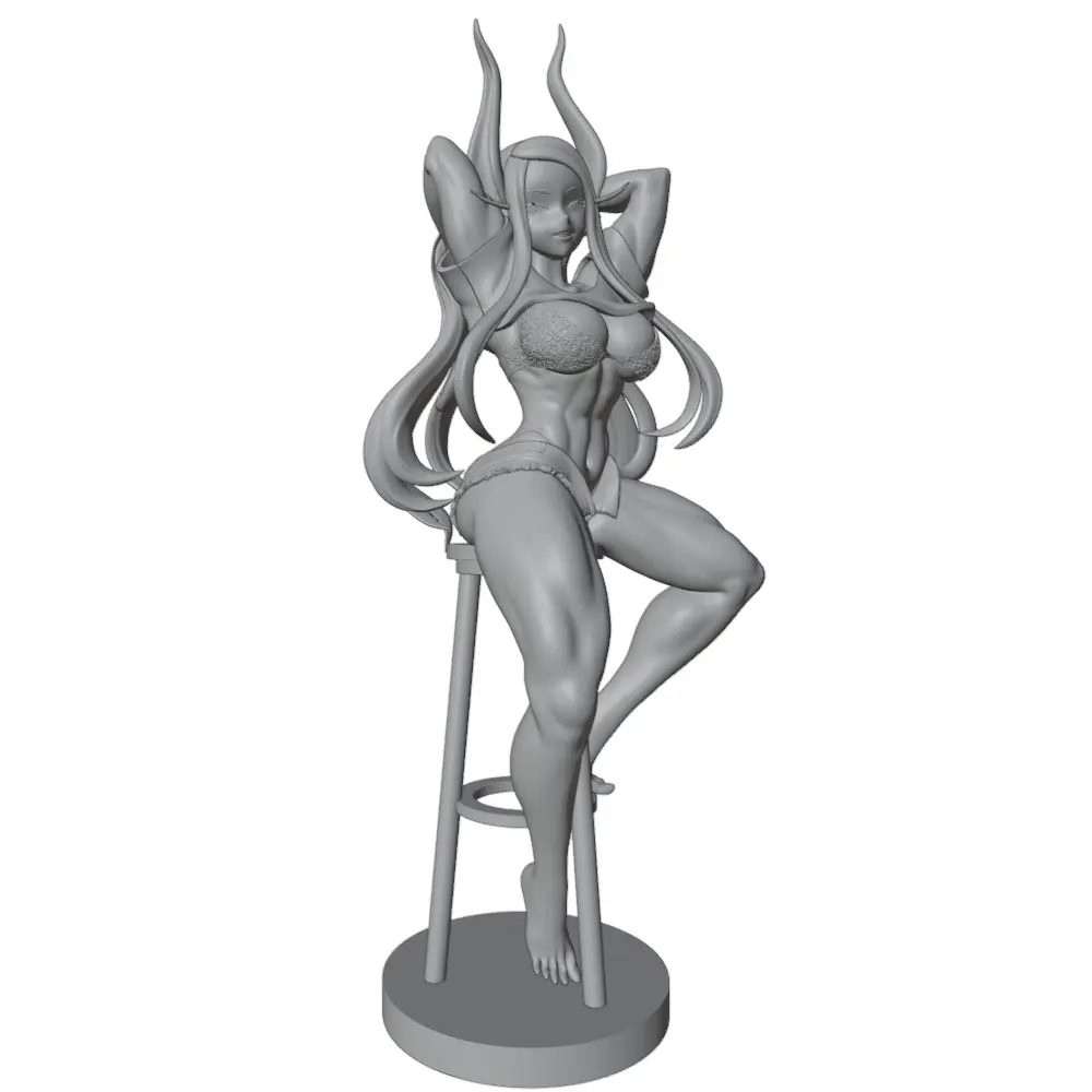 Miniatura de mujer sexy en resina para pintar – Modelo sin montar - imagen 5