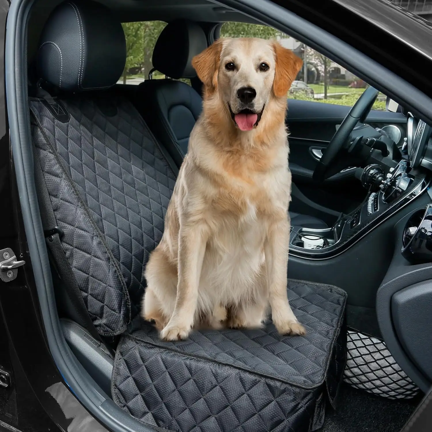 Funda impermeable para asiento delantero de coche para perros - imagen 4
