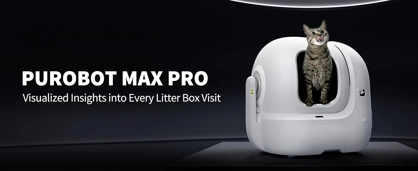 Vista frontal del PUROBOT MAX PRO mostrando su diseño elegante