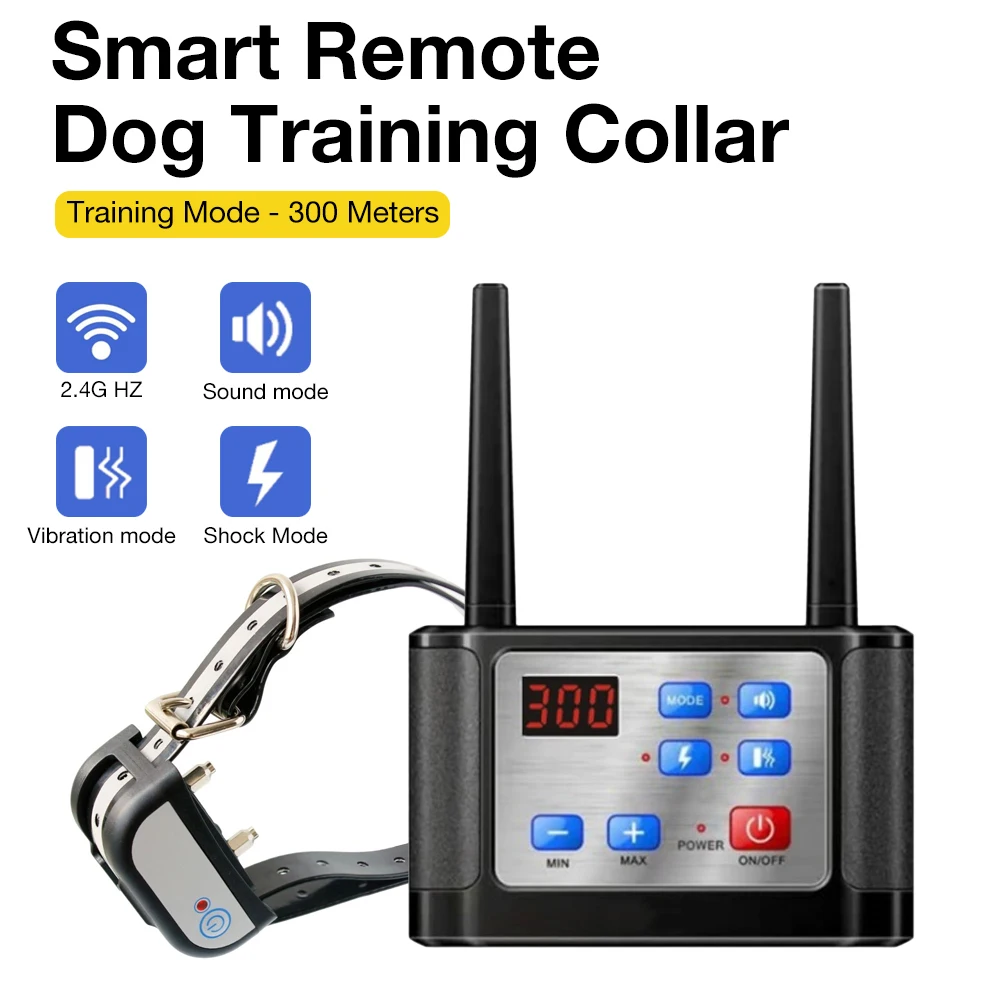 Collar de adiestramiento inalámbrico para perros con control remoto - imagen 4