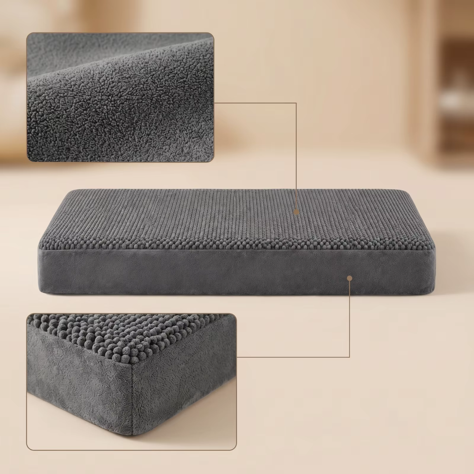 Alfombra acolchada lavable para sofá gatos y perros - imagen 2