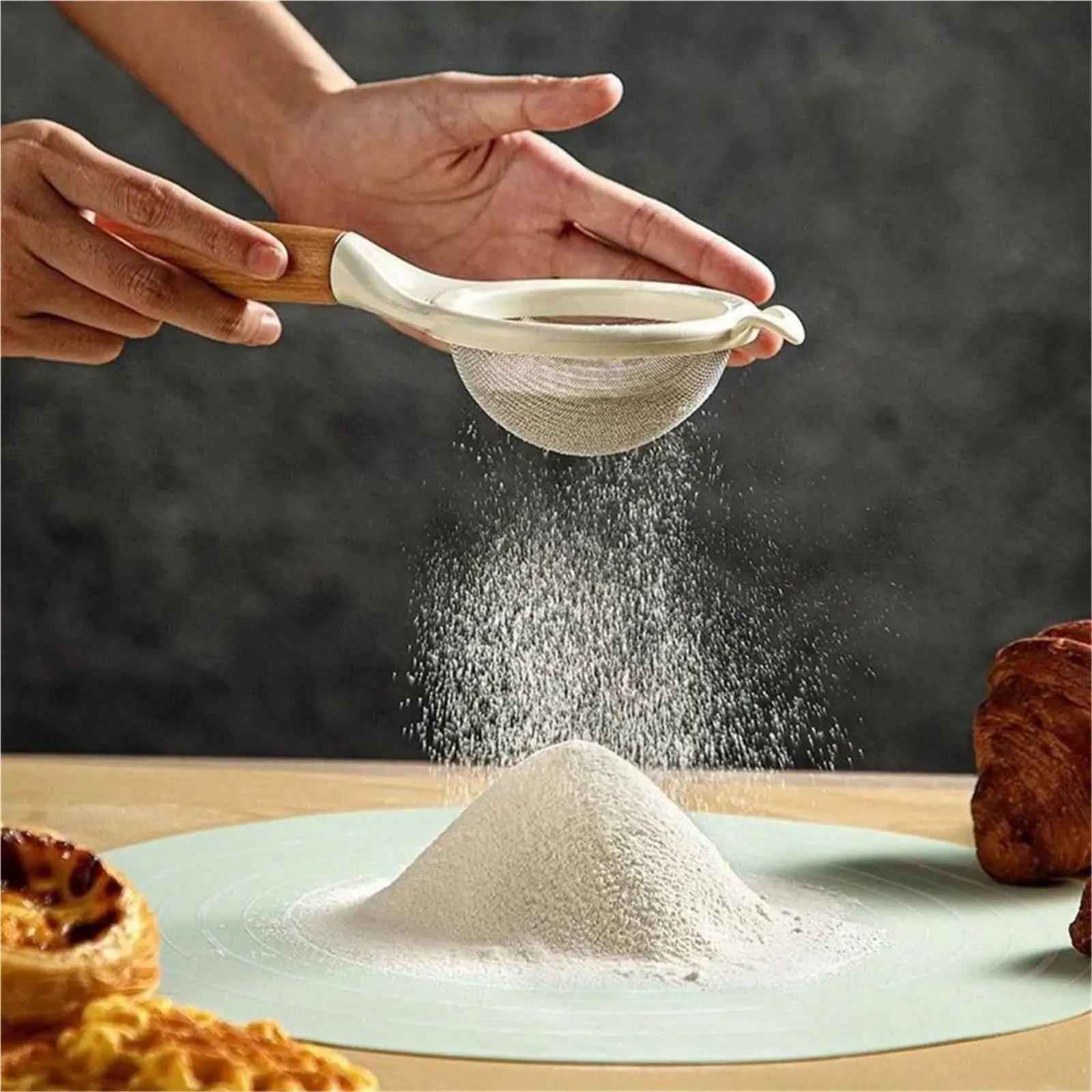 Tamizador de pienso malla fina para gatos y perros, colador colgable - imagen 4
