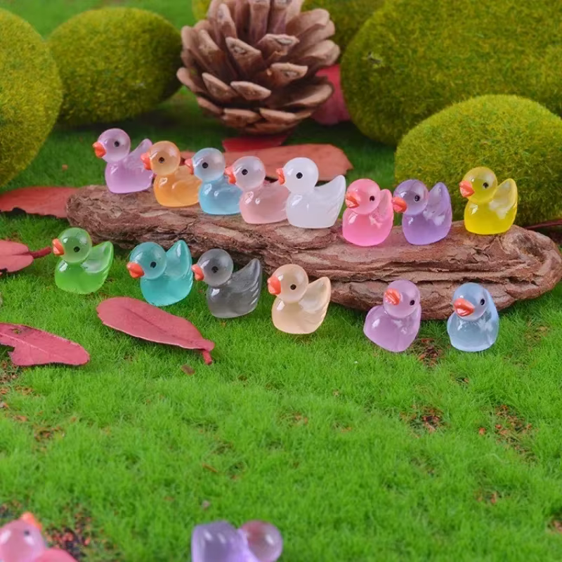 Patitos luminosos para jardín de hadas – Brillan en la - imagen 3
