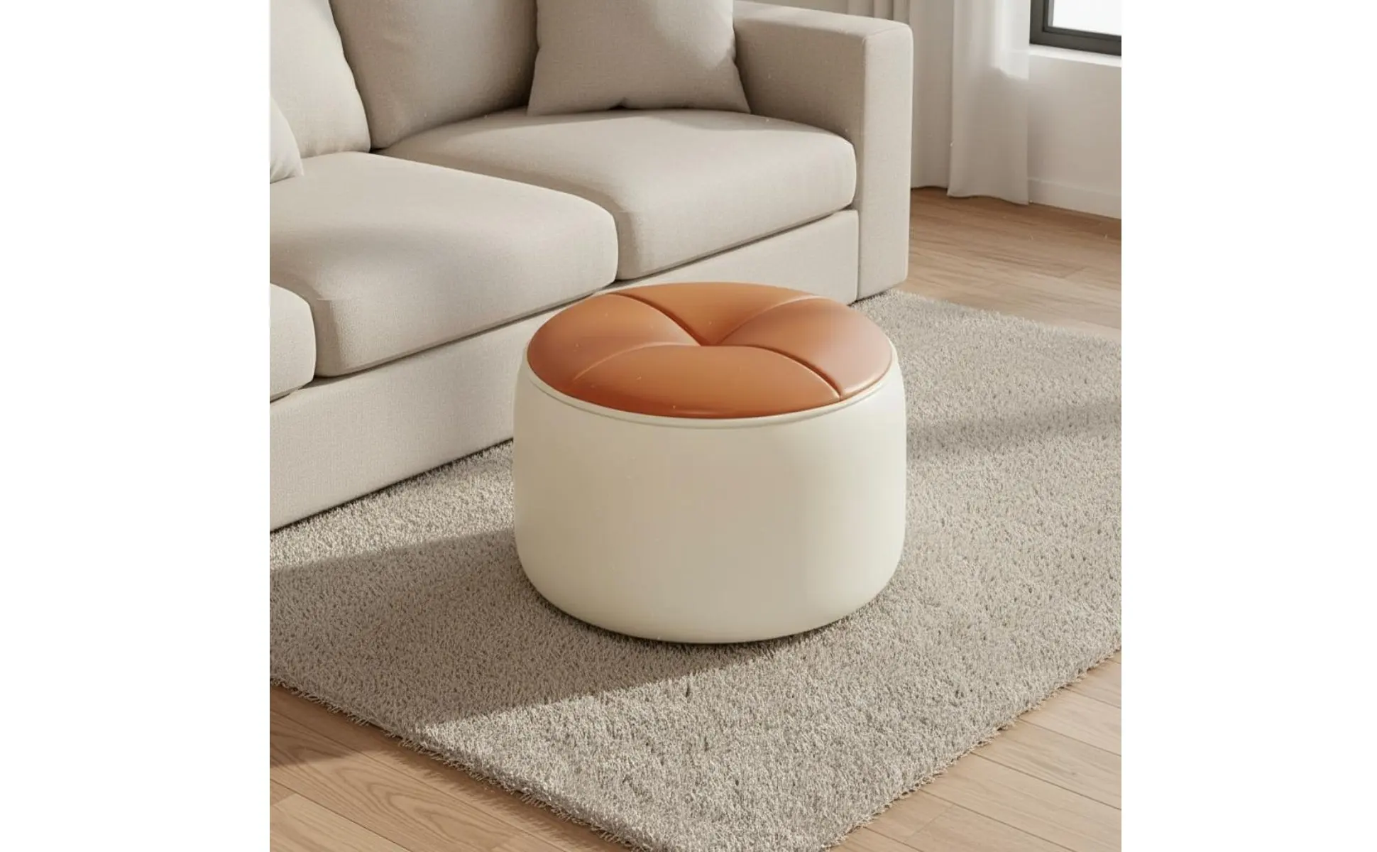 Detalle del asiento acolchado de alta densidad