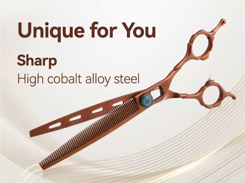 Comparación de ángulo de corte con tijeras huecas