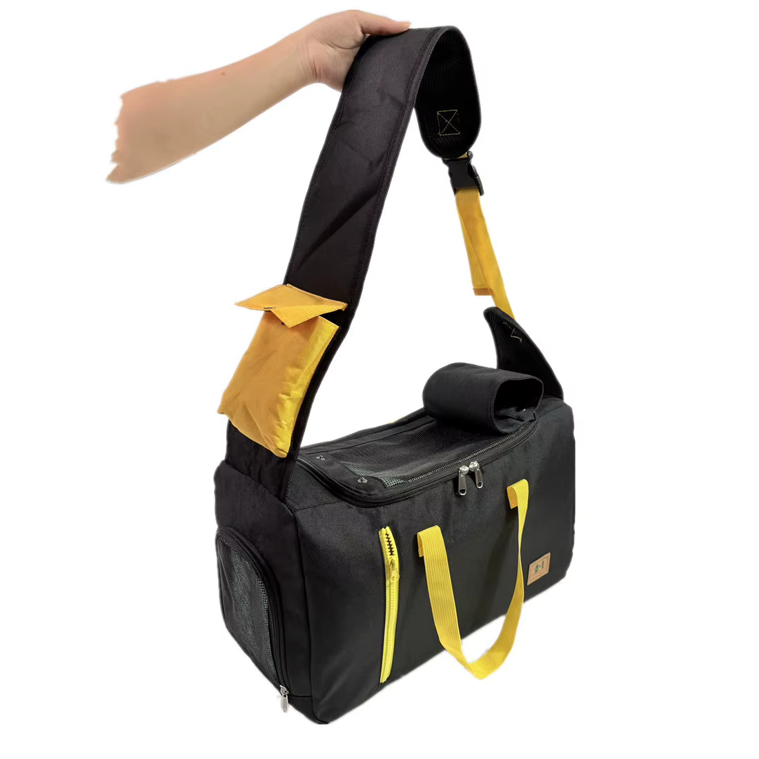 Bolso transportín bandolera base rígida impermeable gatos perros pequeños - imagen 2